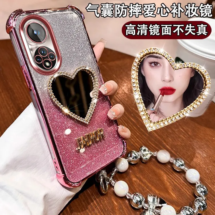 适用华为nova9手机壳nove9pro保护硅胶套NAM一AL00防摔RTE镜子女