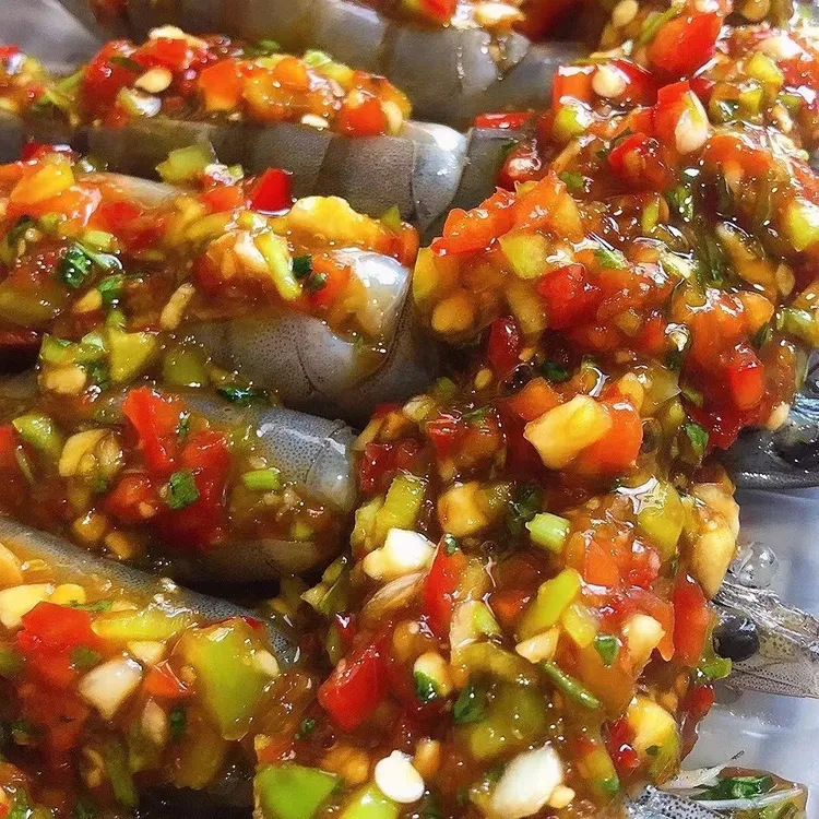 罕林夹馅大虾10只(600)克/盒*1*2*3*4青虾营养食用冷冻海青虾