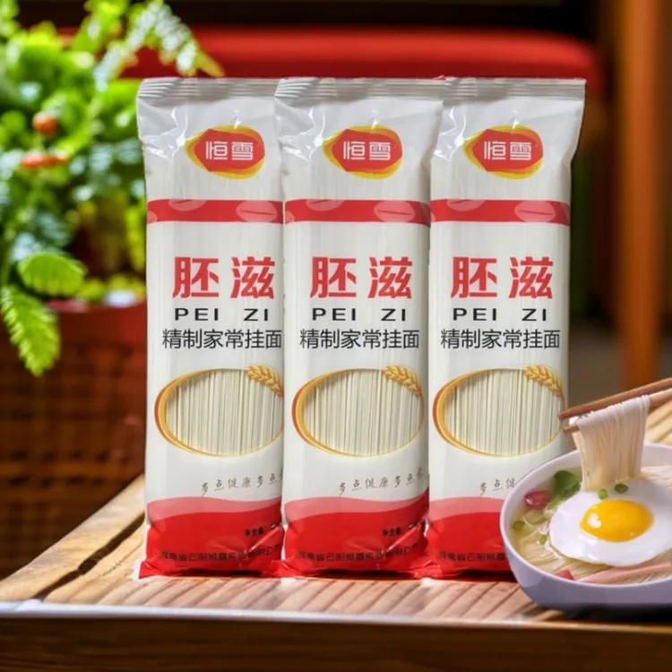 恒雪整箱龙须面红薯菊花手工拌面红薯面条的做法宽面条厚的红薯面