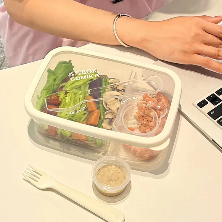 comika口咔便当盒轻食便携保鲜盒野餐沙拉盒饭盒上班族微波炉专用