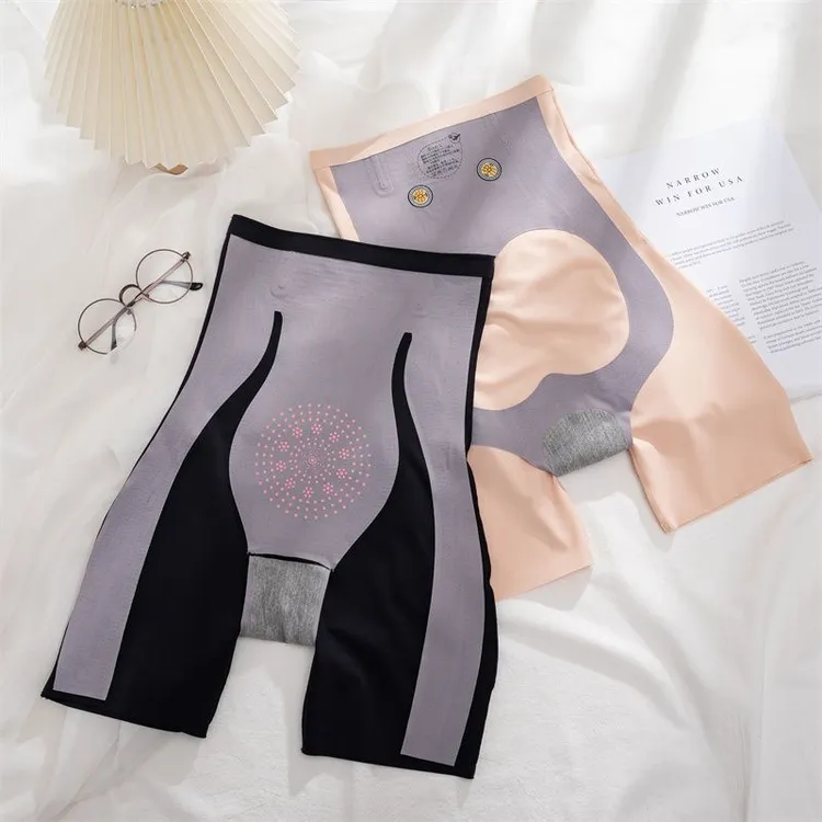 卡卡高腰夏季薄款塑形提臀裤收腹裤安全打底鲨鱼裤防卷边无痕透气