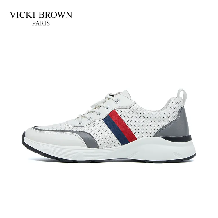 VICKI BROWN男士舒适百搭商务休闲鞋透气轻便男鞋男士潮鞋休闲鞋