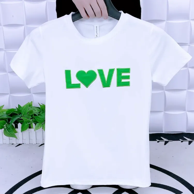 2023新款圆领短袖T恤上衣8980刺绣字母修身版型潮流时尚男装半袖