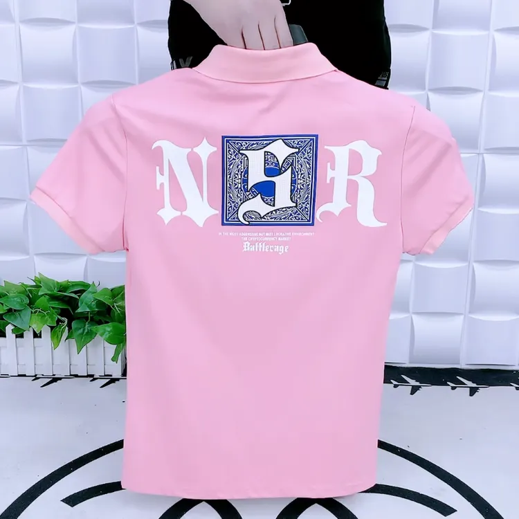 2025新款翻领polo衫短袖8869修身版潮流男装半袖