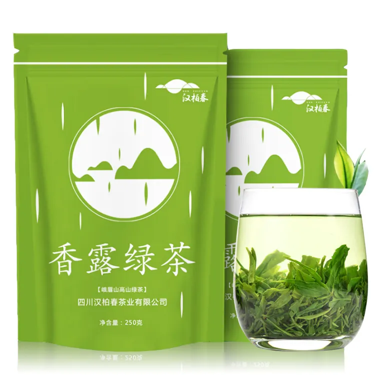 绿茶2025新茶四川高山云雾炒青绿茶峨眉山明前毛峰浓香型袋装