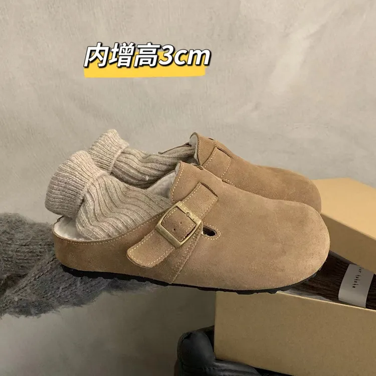 百搭勃肯鞋女秋冬新款森系复古日系丑萌厚底包2025
