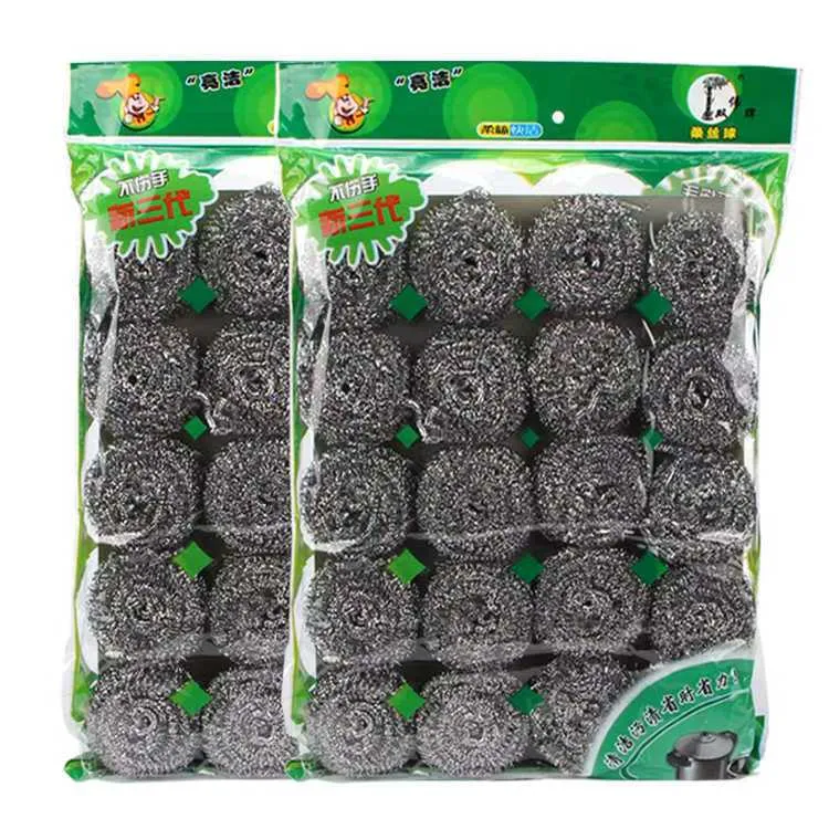 【主播亏本补贴】不锈钢不掉渣钢丝球刷锅洗锅刷碗洗碗手柄清洁球