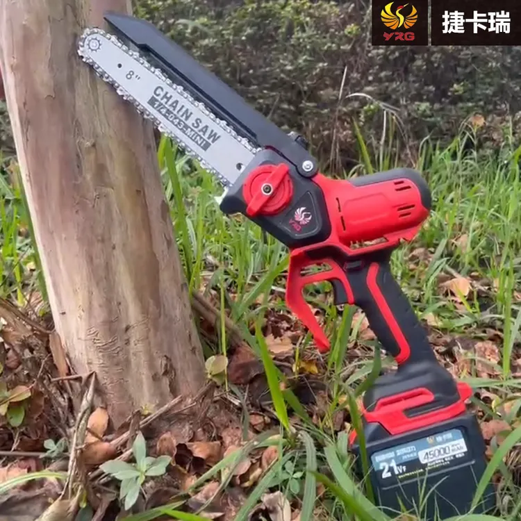 JIEKARUI/捷卡瑞锂电修枝锯专业级8寸充电式无刷电机电链锯伐木锯