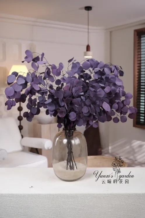 【桌面款】AAA级永生紫叶苹果尤加利叶桌面款调性花材花束