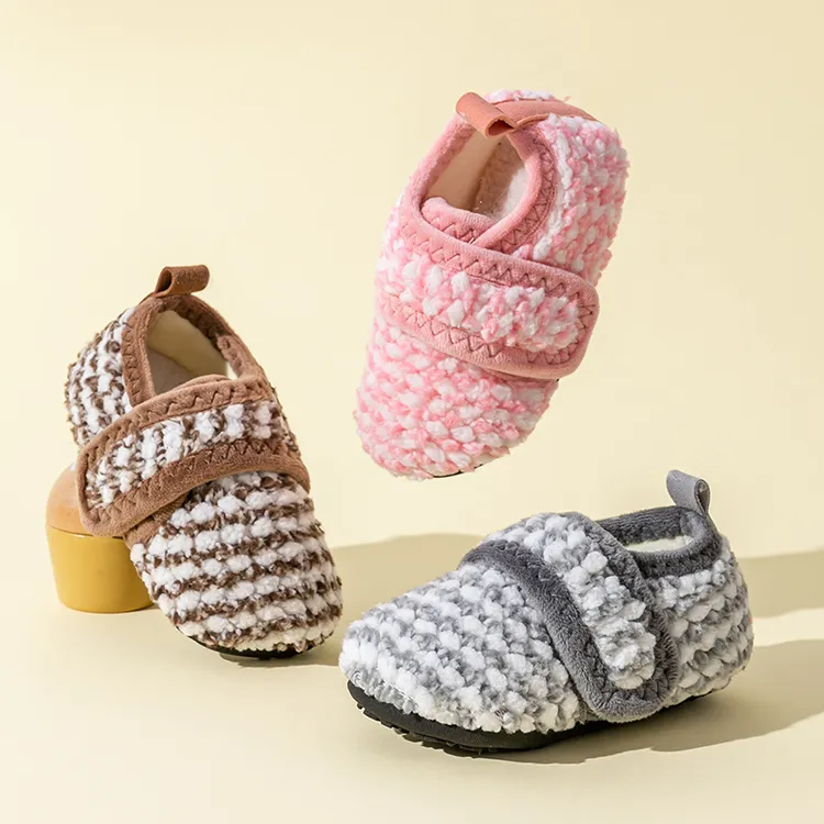 秋冬季儿童棉鞋地板袜加绒地板鞋宝宝棉鞋防滑室内鞋软底家居鞋
