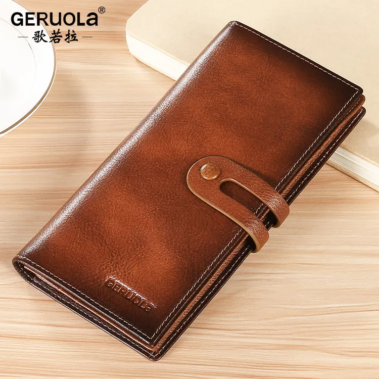 钱包男士长款真皮2025新款头层牛皮多卡位多功能防盗刷手拿皮钱夹