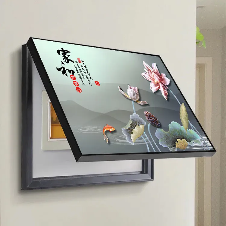新款电表箱挂画装饰画轻奢高档遮挡画挂墙电闸箱配电箱居家好物