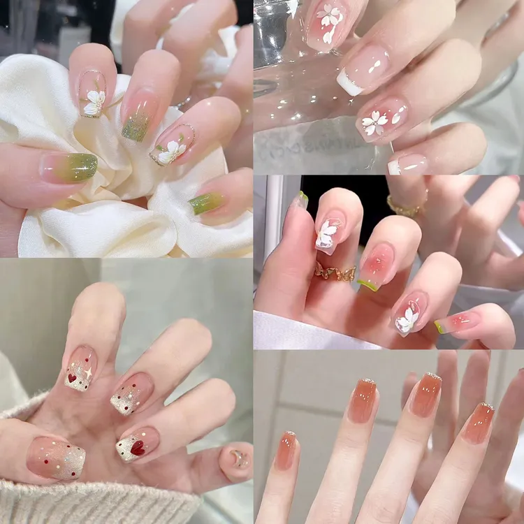 三盒新款穿戴甲可爱专用美甲显白甲片假指甲贴片成品学生假指甲盖