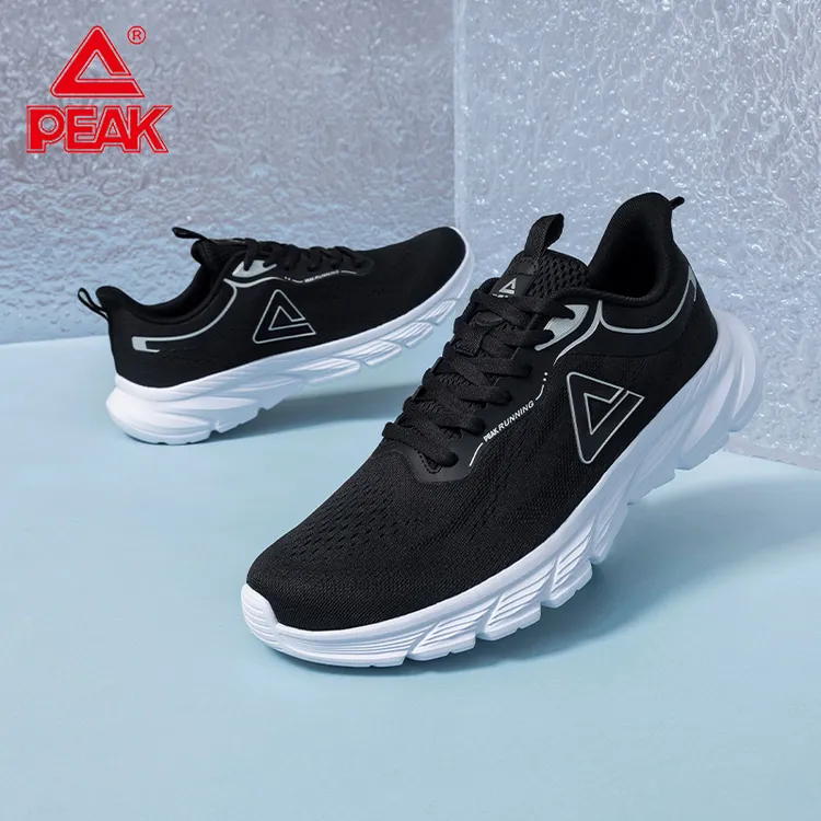 匹克男鞋春季新款黑色网面透气运动鞋男官方旗舰魔弹跑步鞋休闲鞋