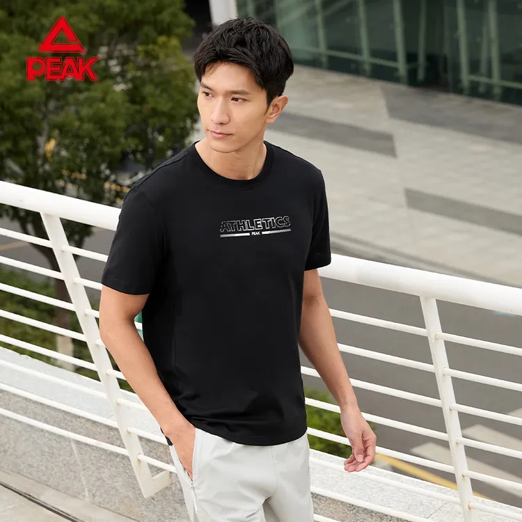匹克轻运动系列丨圆领短袖T恤2025夏季新款宽松户外透气休闲上衣