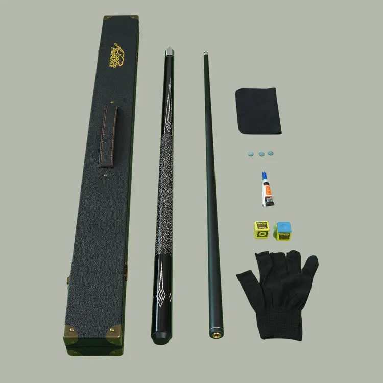 美洲豹星辰同款黑科技碳素黑八小头中式台球杆斯诺克中大头桌球杆