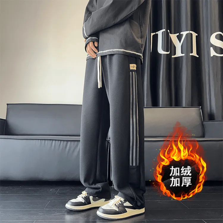 休闲运动裤男休闲长裤子韩版潮流秋冬季宽松阔腿束脚卫裤潮牌ins