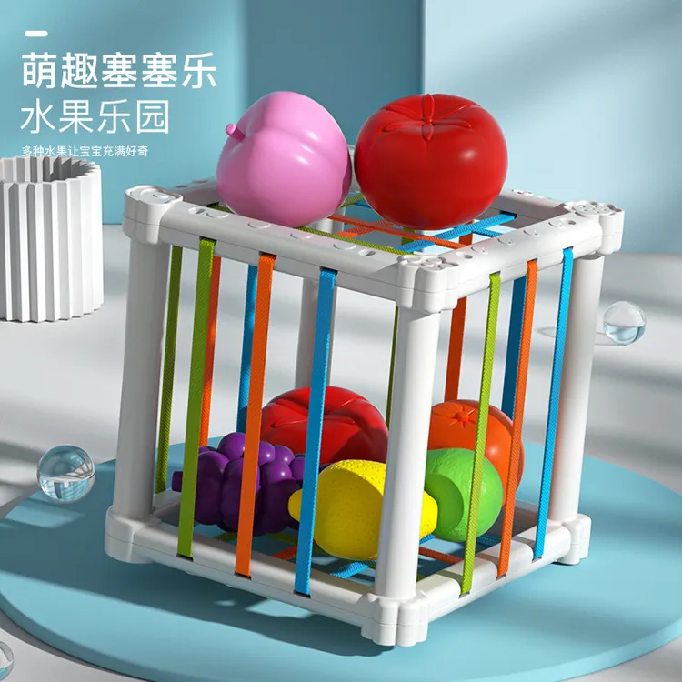 婴幼儿玩具0-3岁宝宝彩虹水果塞塞乐早教益智锻炼抓握专注力玩具