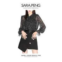 SARA.PENG｜轻奢真丝衬衣｜时尚爆款真丝系带波点女神气质衬衫上衣