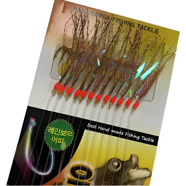 韩国大眼鲷串钩 【五副包邮】 金阿吉钩海钓串钩 海区必备 仿生串钩