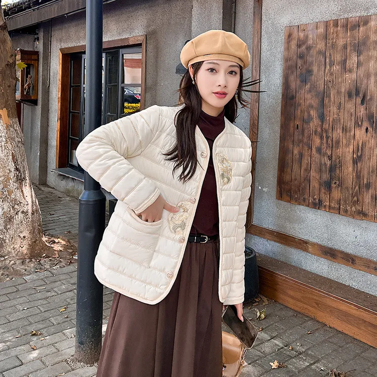 全额运补！国风秋冬女款休闲保暖时尚百搭显瘦棉服