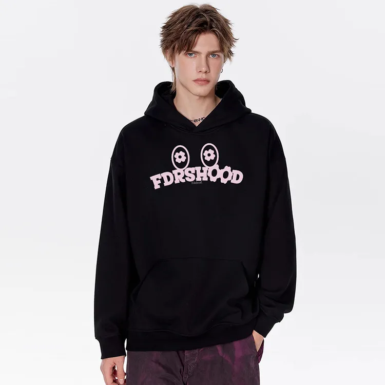 FDR SHOOD国潮潮牌学生帅气连帽卫衣男女秋冬季重磅情侣装上衣