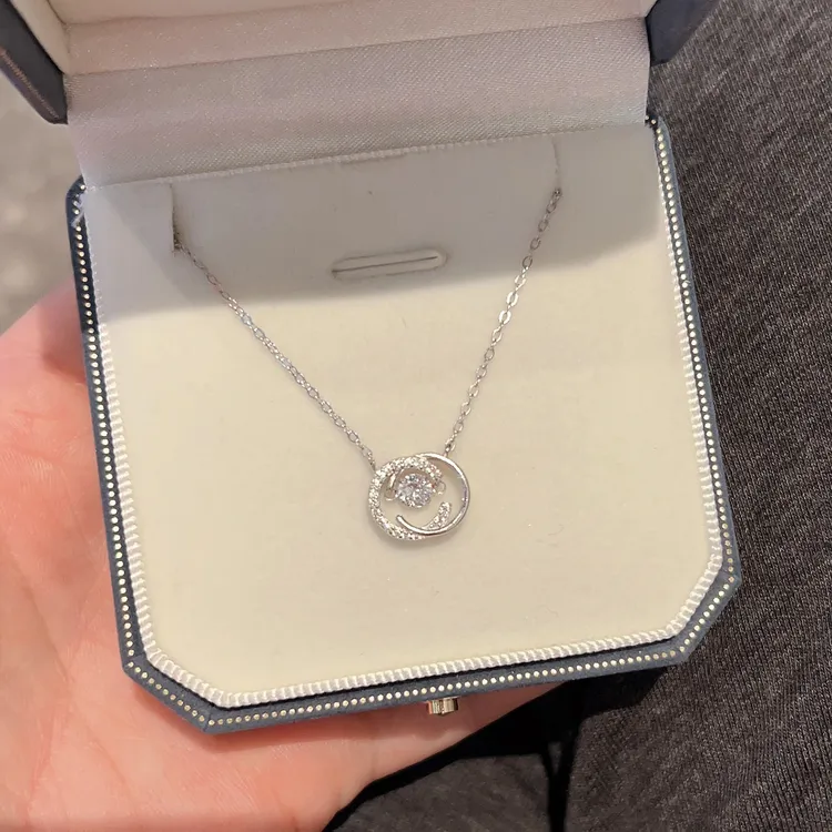 坠链均925银 跳动的心项链女款轻奢小众锁骨链送女生闺蜜七夕礼物