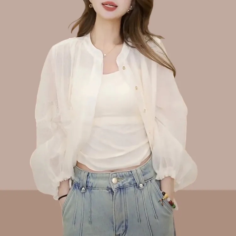 轻奢简约贵气防晒外套女士2025夏季新款小众设计时尚单品薄款上衣