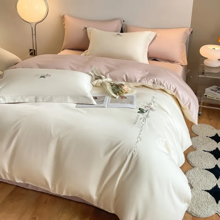 100%全棉床上用品四件套轻奢纯棉三件套床上用品被套高级感床笠罩