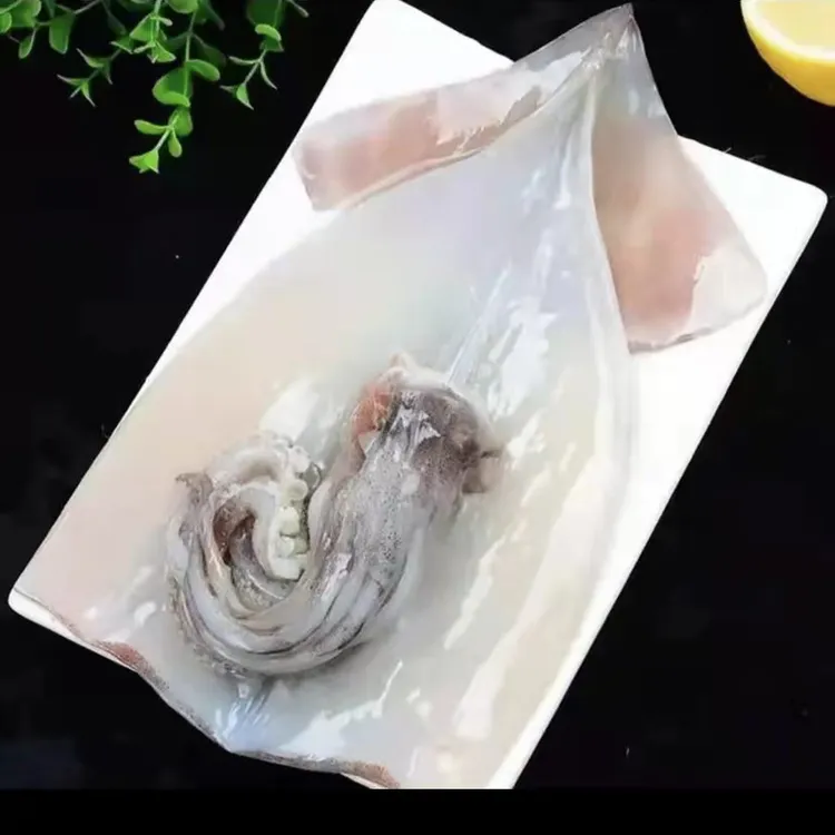 A去皮去内脏去骨去眼大鱿鱼3 5 6斤每条400-1000克锁鲜单条包装