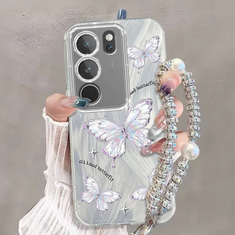 自带镜头膜VIVOS17Pro手机壳全包防摔V2284A软壳S17t羽纱s17蝴蝶