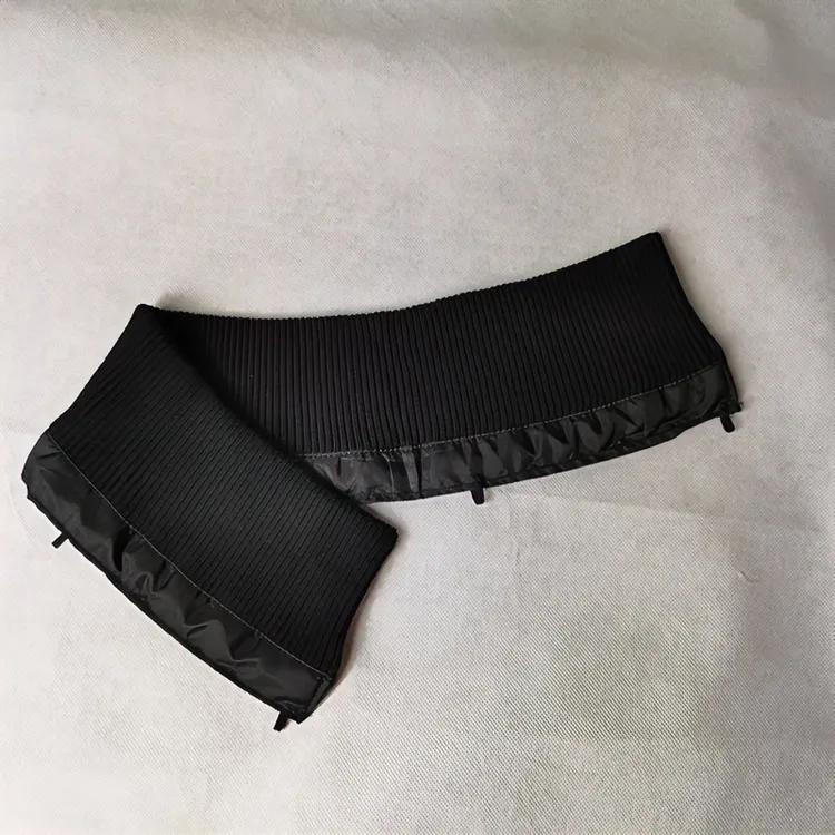 可拆卸棉服领子防脏假领子女百搭假领针织螺纹秋冬季保护套黑白