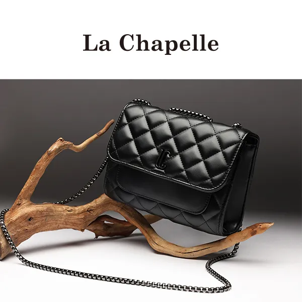 La Chapelle/拉夏贝尔网红斜挎包菱格链条包包小包包小香风小方包