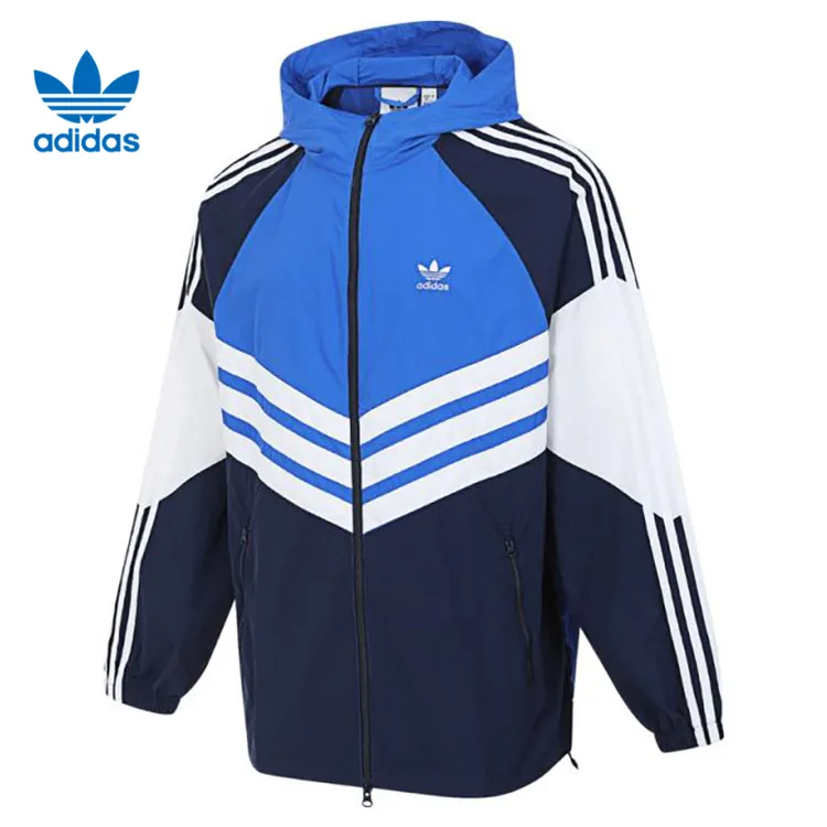 Adidas阿迪达斯三叶草秋季男子运动休闲时尚连帽夹克外套JM7262