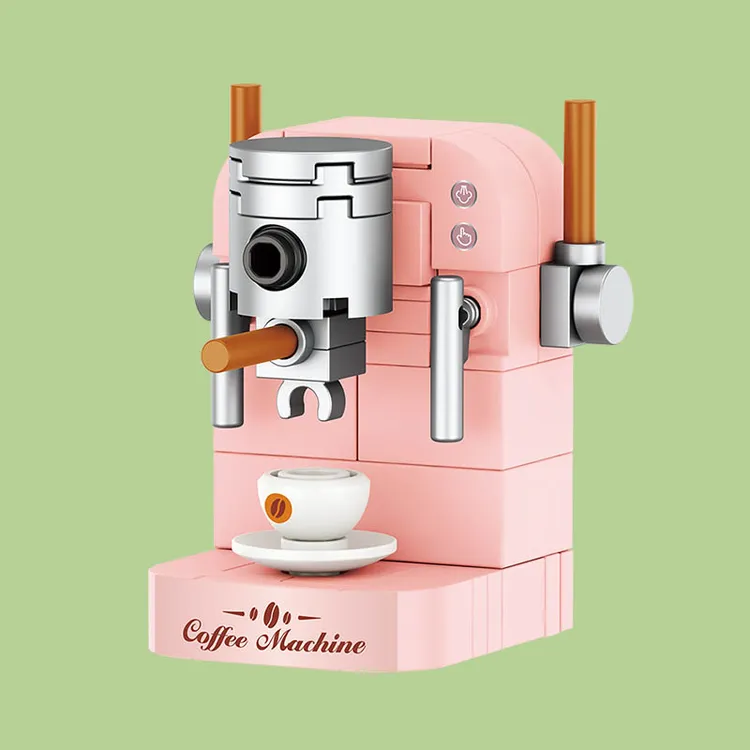 方橙积木简单入门过家家美食物厨房恐龙迷你家电小颗粒拼装车男女