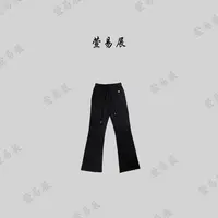 萱易展-”腿精超模裤“经典休闲显瘦显高松紧腰百搭喇叭裤-102001