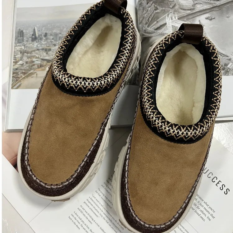 -皮毛一体冬季厚底保暖软糯舒适加厚懒人鞋-101003