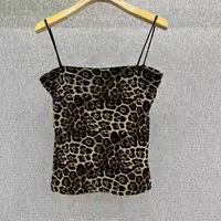 GUMODENG/古摩登JR原创！女士网纱豹纹休闲吊带