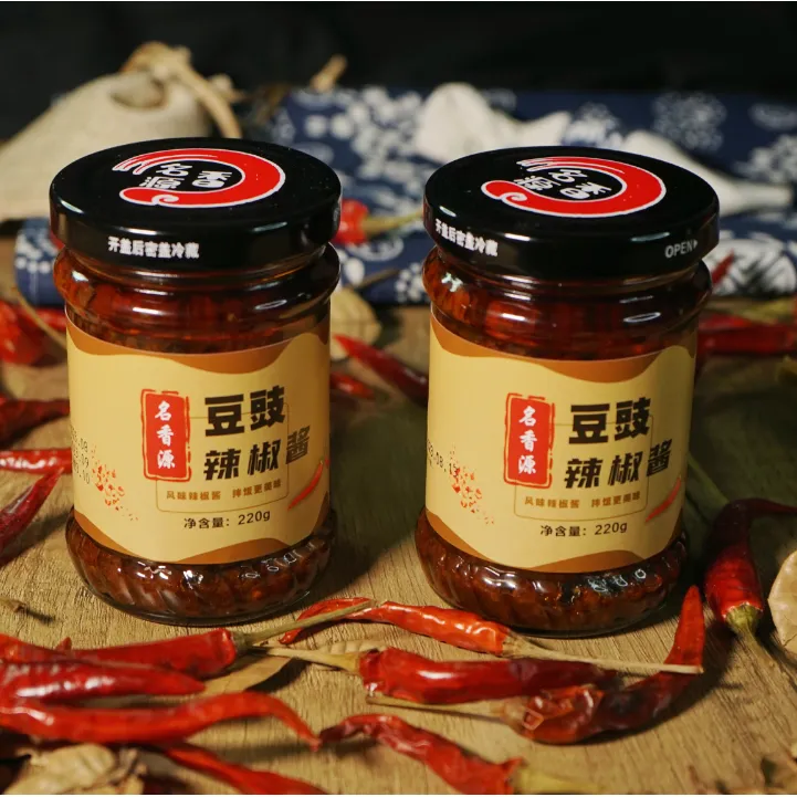 名香源家乡风味下饭酱辣椒酱豆豉辣椒酱/榄角辣椒酱