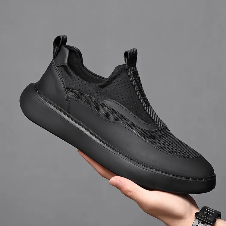 运动鞋男款2024夏季新款一脚蹬男鞋百搭男士休闲鞋懒人透气跑步鞋