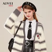 【诗语专属】AIVEI艾薇冬软糯学院风休闲针织开衫Q0660244