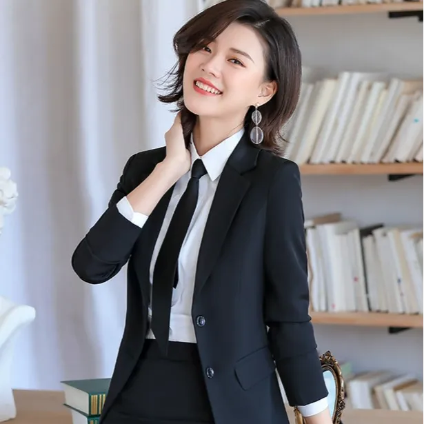 职业装套装女酒店工作服西服4S店团体服正装大学生面试工作服商务
