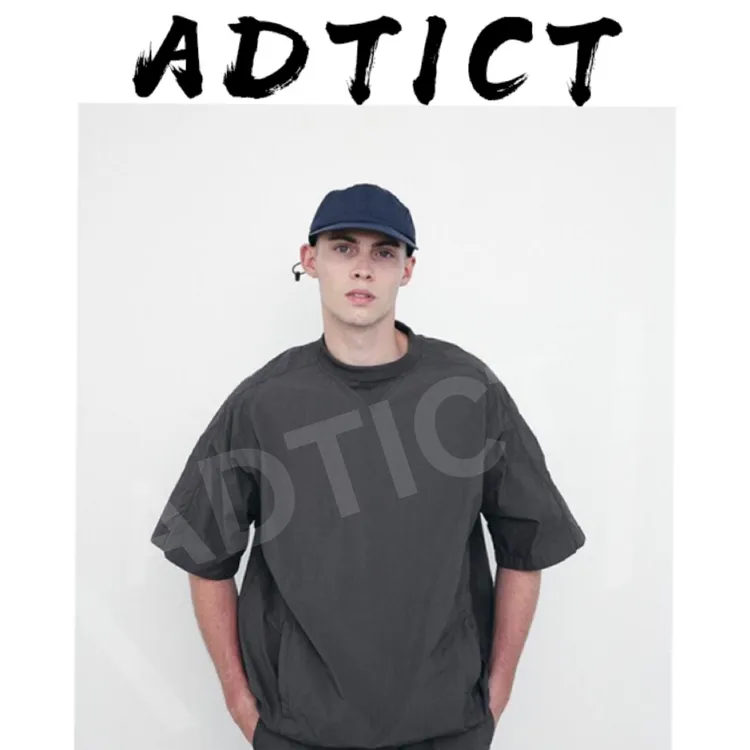 【热销爆款】清凉夏季速干短袖薄款休闲纯色高档圆领凉感T恤宽松