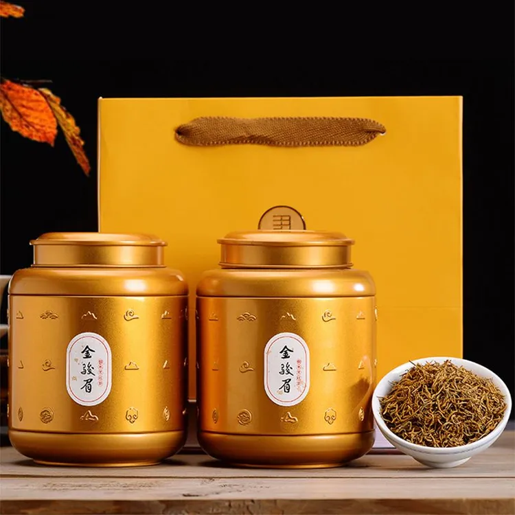 2025新茶金骏眉红茶黄芽特级芽中芽正宗武夷山浓香蜜香型罐装礼盒