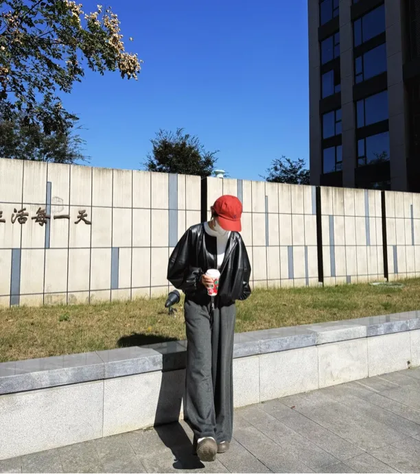 糯米羊绒蚕丝厚款阔腿长裤