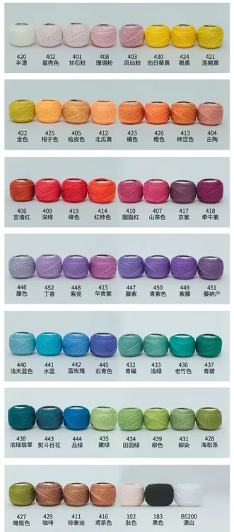 10号蕾丝线，20g,颜色随机发货，可备注，有些卖完了，不 退 不 换