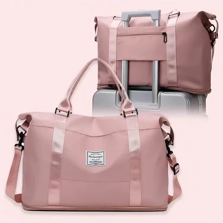 旅行包女大容量手提轻便防水行李包短途出差旅游登机待产包收纳袋