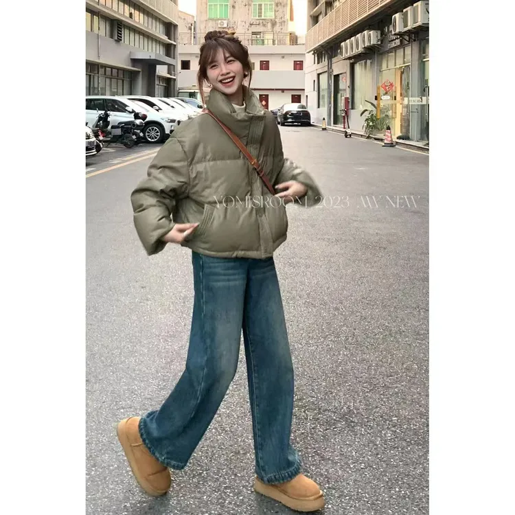 【现货】YOMI小个子定制【青青糯山】羽绒服秋冬韩版百搭面包服外套