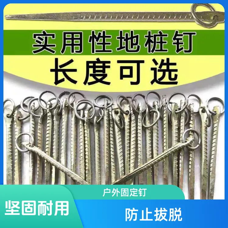 栓狗固定器镀锌螺纹钢地桩大棚钉户外固定钉栓羊地桩牛桩帐篷地钉