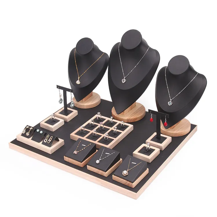 首饰展示架 托盘置物项链耳饰展示架高级感戒指手串珠宝展示陈列